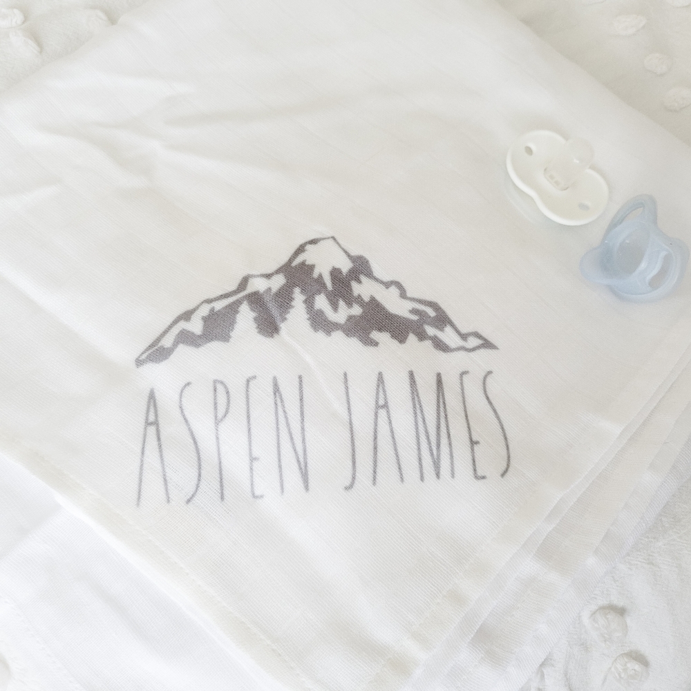 Custom Muslin Swaddle - Picture 2 of 3